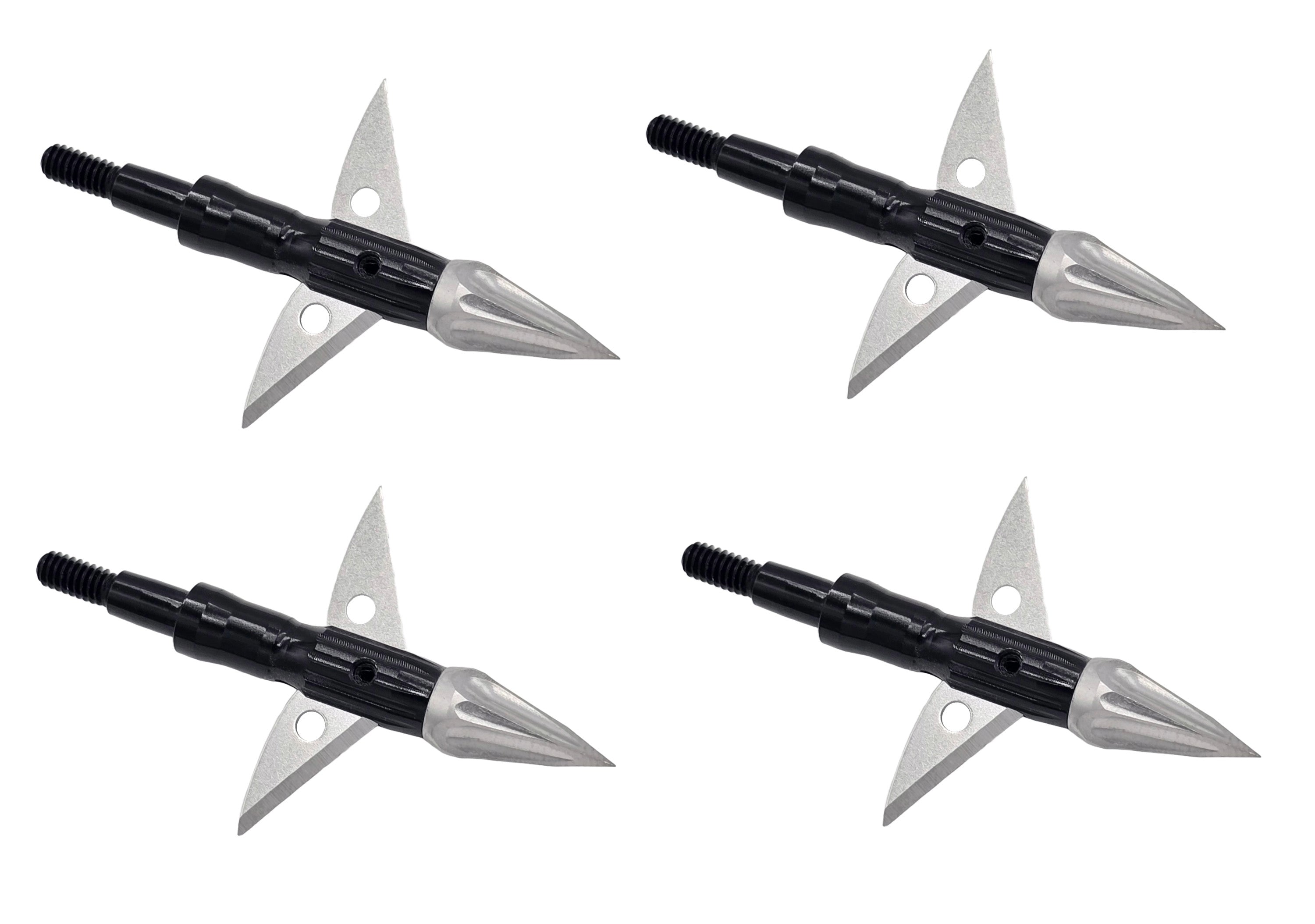 ZEUS APOLLO BROADHEADS (4 PACK)-COMES WITH BOTH 100/125 GR TIPS
