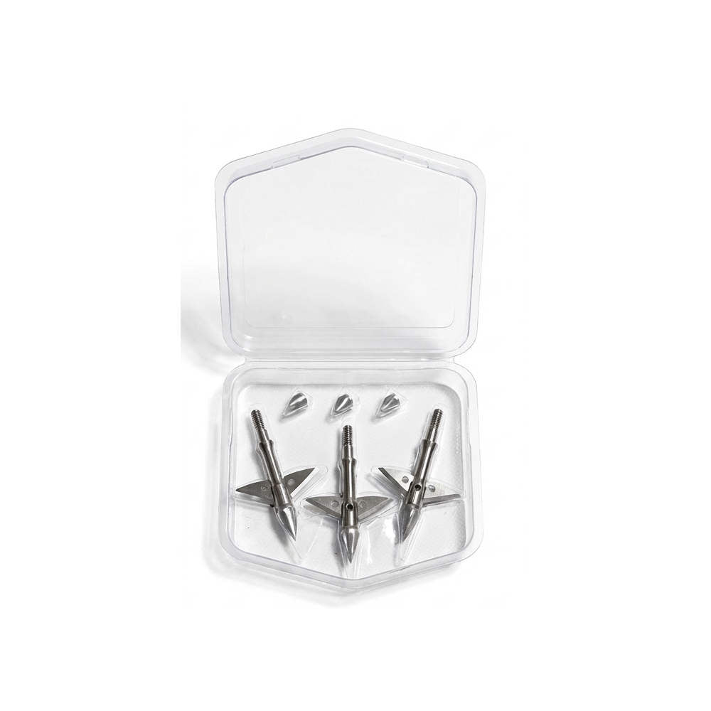 ZEUS TITANIUM  BROADHEADS (3 PACK) PLUS PRACTICE HEAD-COMES WITH BOTH 100/125 GR TIPS