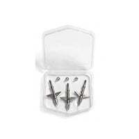 ZEUS TITANIUM  BROADHEADS (3 PACK) PLUS PRACTICE HEAD-COMES WITH BOTH 100/125 GR TIPS