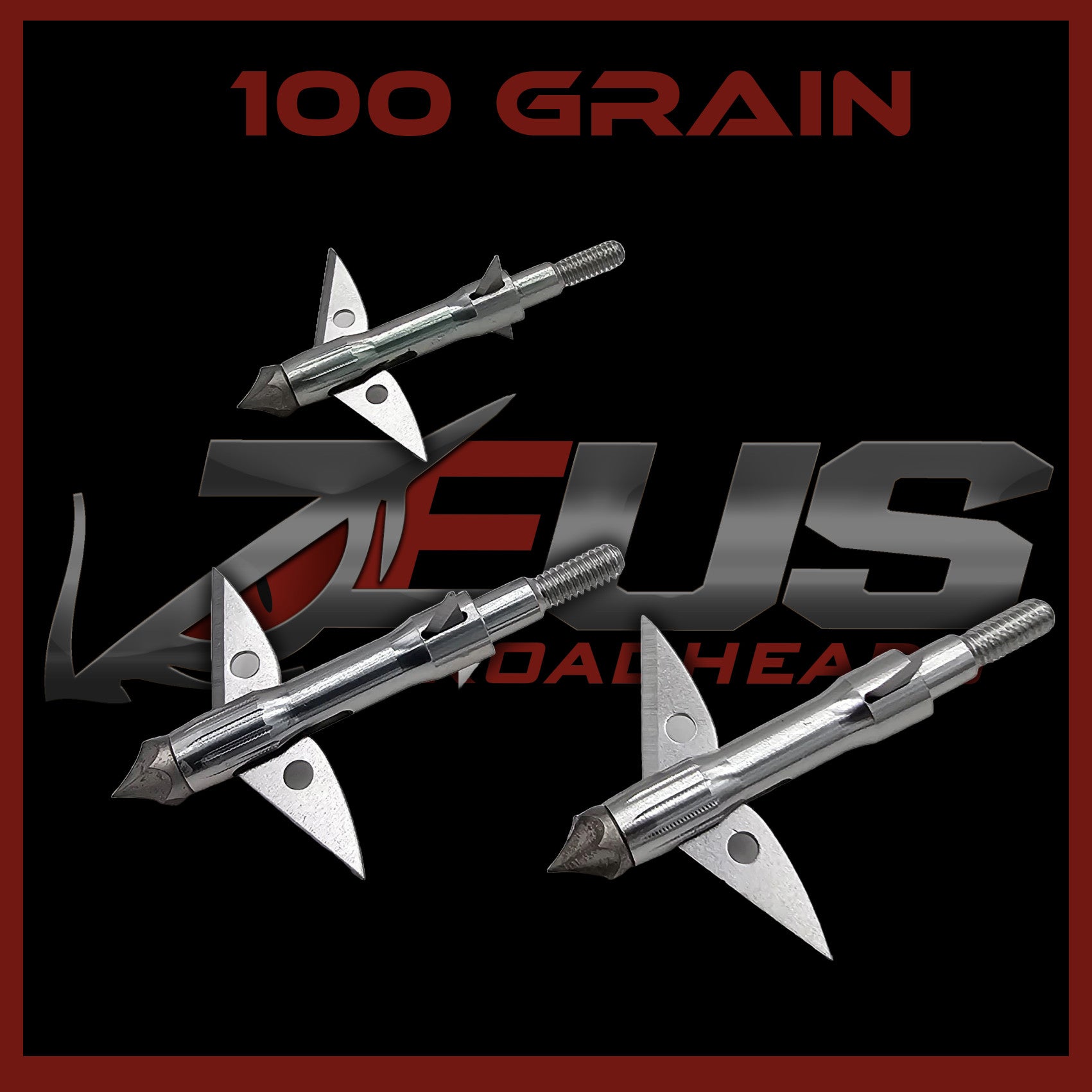 ZEUS BROADHEADS 100GR OR 125GR (3 PACK)