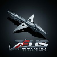 ZEUS TITANIUM  BROADHEADS (3 PACK) PLUS PRACTICE HEAD-COMES WITH BOTH 100/125 GR TIPS