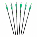 NIGHTMARE XTREME Crossbow Bolts Carbon Half Moon and Capture Nocks 6Pcs 20"